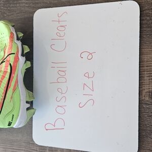 Nike Kids Baseball Cleats - Green and Orange